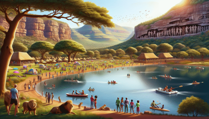 Copperleaf Golf Estate: Hartbeespoort Dam with water sports and picnics, Cradle of Humankind caves, Lion & Safari Park animal encounters.