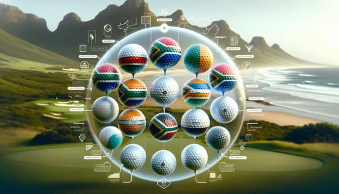 Specialty golf balls for South African conditions: low visibility, high altitude, wind resistance, on coastal and mountainous courses.