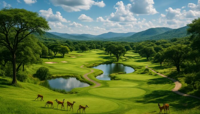 Sabie Country Club: Lush 18-hole golf course winding through Mpumalanga valleys with native trees and water hazards